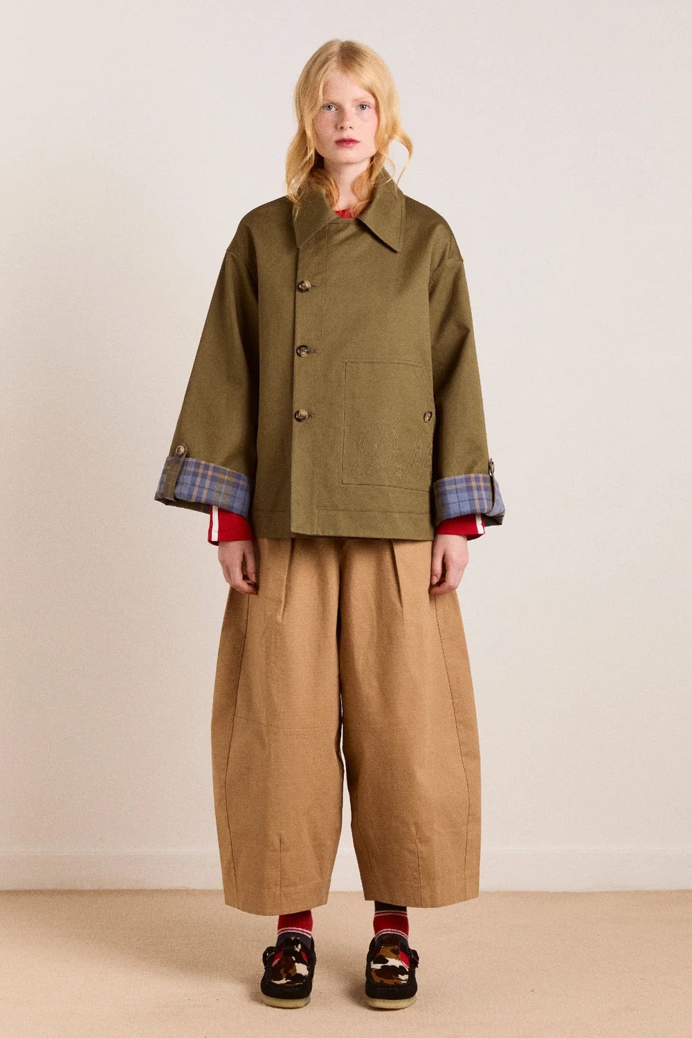 DAMSON MADDER  JERRY CROP TRENCH OLIVE