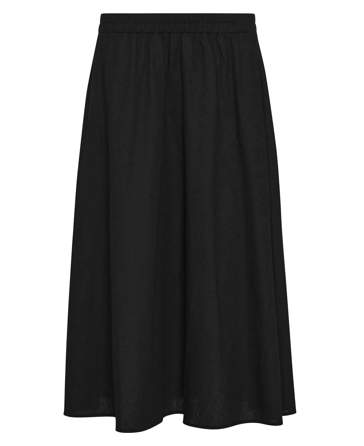 BARBOUR  ELSIE MIDI Black SKIRT