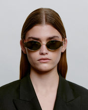 A.KJAERBEDE SUNGLASSES BELLA GOLD BURNT AMBER