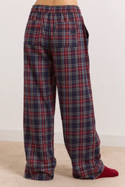 DAMSON MADDER ANOTNELLA PJ SET TAWNY CHECK