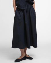 BARBOUR  ELSIE MIDI Black SKIRT