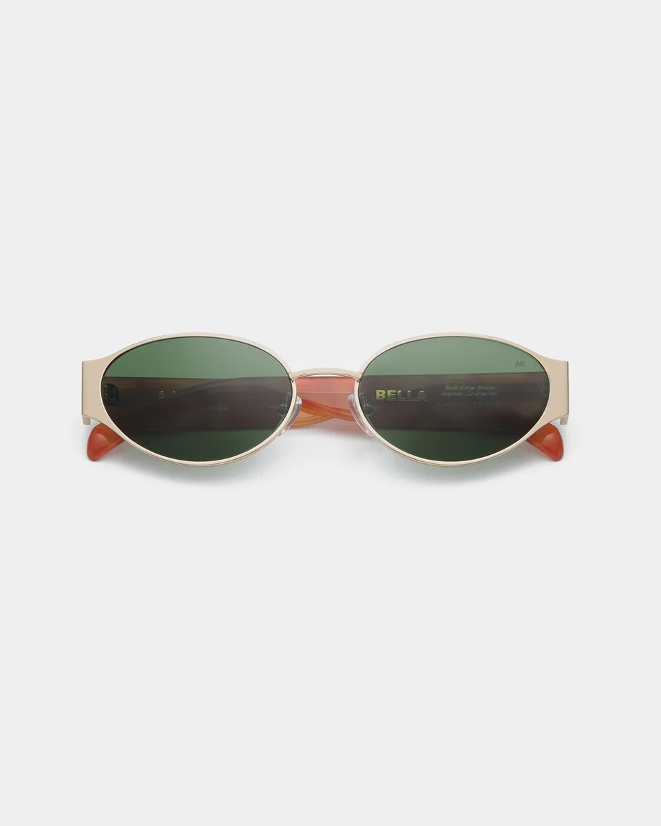 A.KJAERBEDE SUNGLASSES BELLA GOLD BURNT AMBER