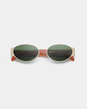 A.KJAERBEDE SUNGLASSES BELLA GOLD BURNT AMBER
