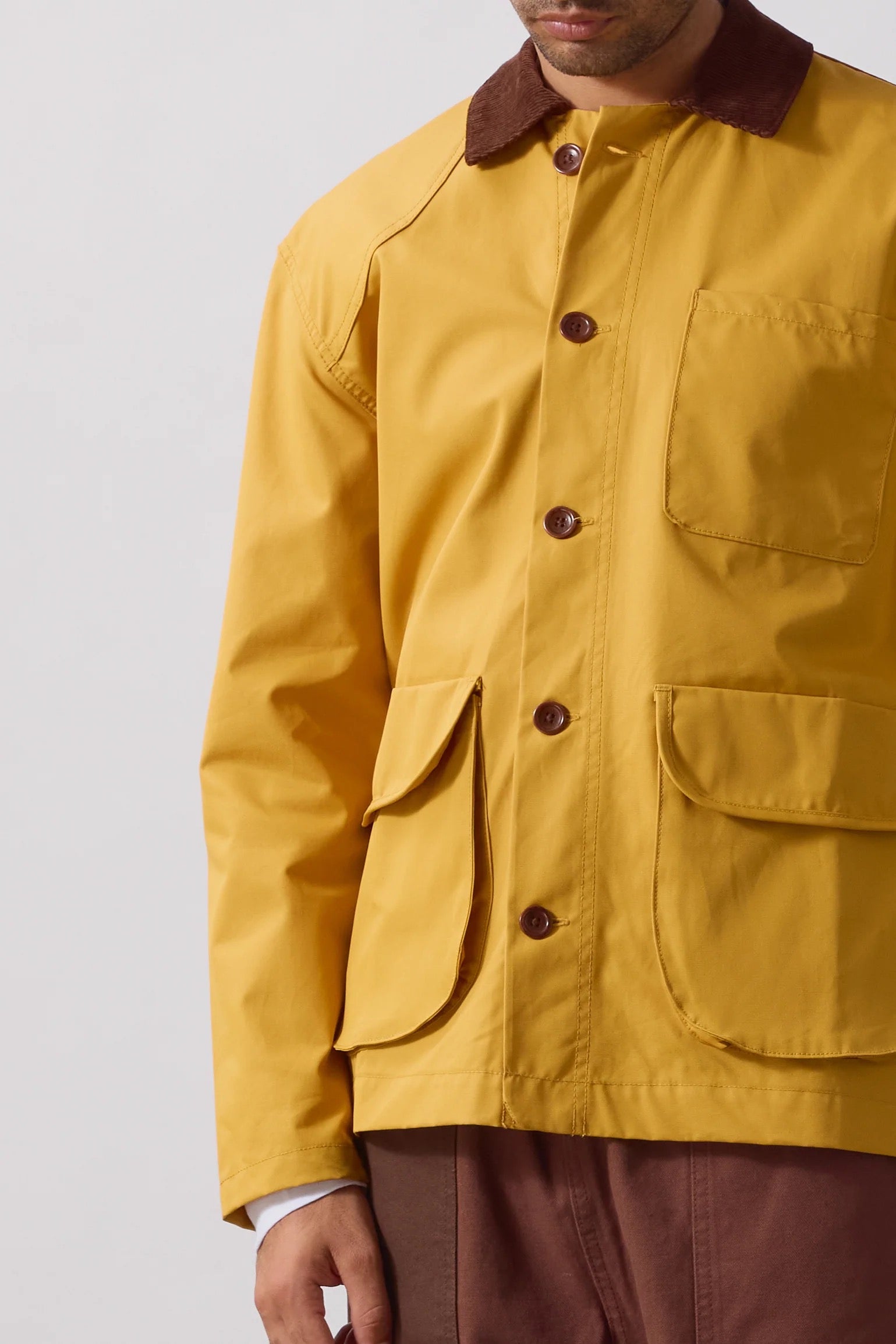 SERVICE WORKS  WAXED BARN JACKET OCHRE