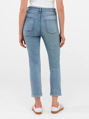 FRENCH CONNECTION CIGARETTE ANKLE BW BLEACHED WASH JEANS