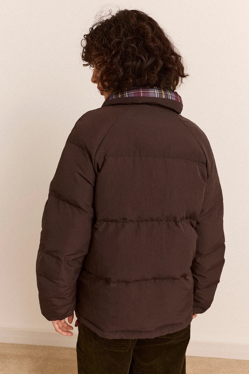 DAMSON MADDER REVERS OPAL PUFFER PLUM CHECK