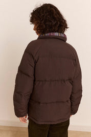 DAMSON MADDER REVERS OPAL PUFFER PLUM CHECK