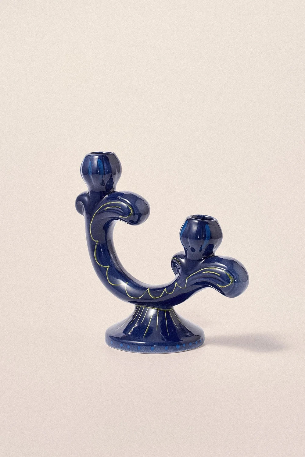 DAMSON MADDER CANDELABRA NAVY
