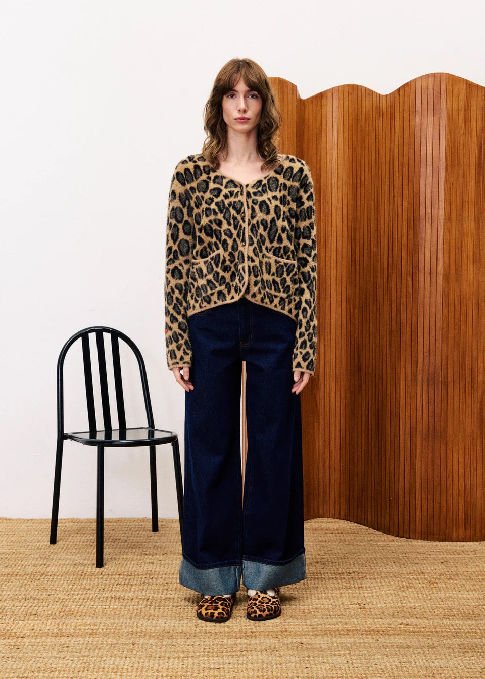 FRNCH LEOPARD LEOPARD CARDIGAN