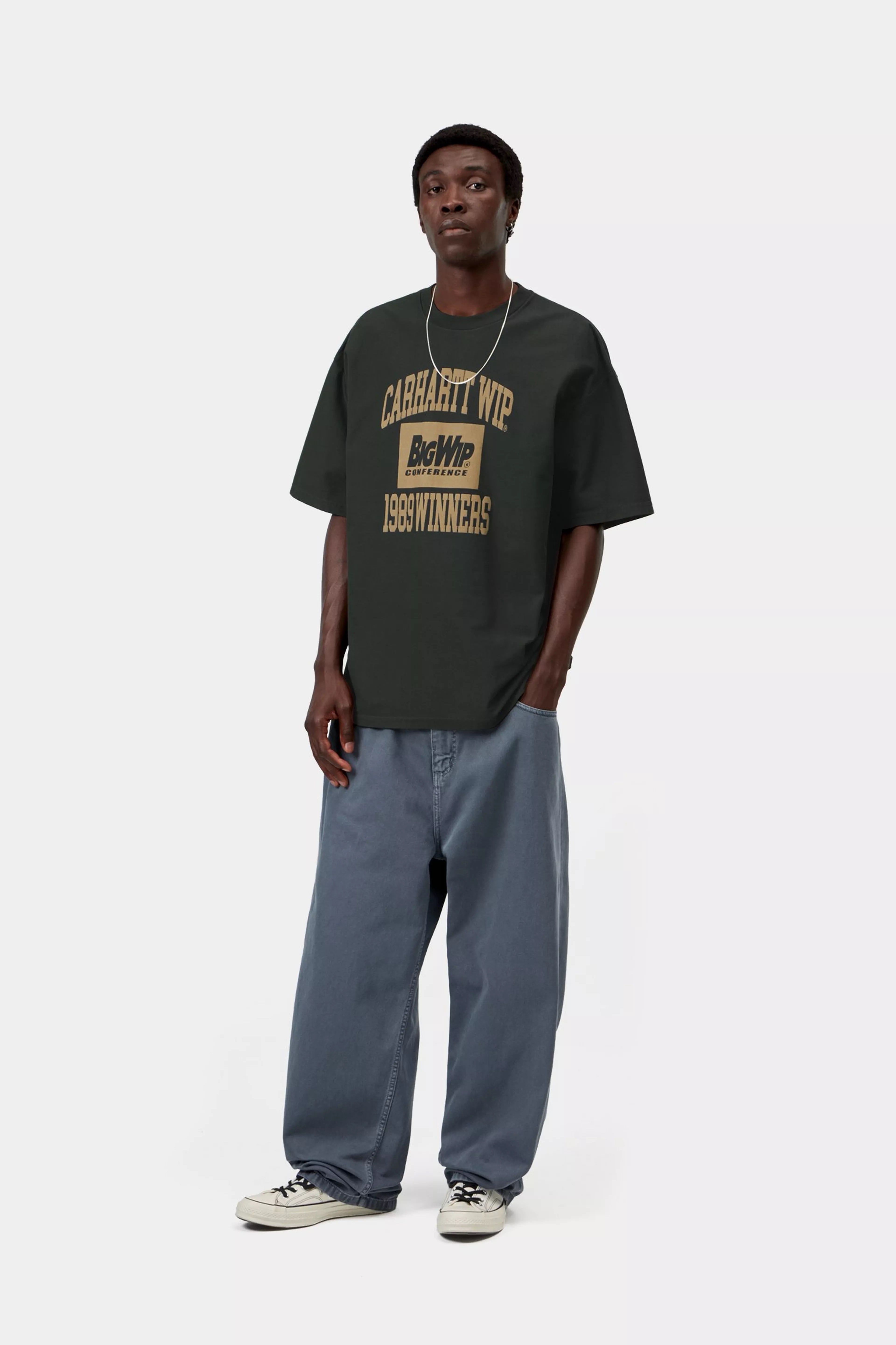 CARHARTT WIP  1989 WINNERS RAVEN HEAVEY STONE WASH