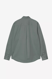 CARHARTT WIP  L/S MADISON VELVET GREEN/WHITE