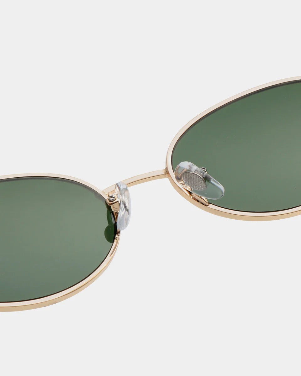 A.KJAERBEDE SUNGLASSES BELLA GOLD BURNT AMBER