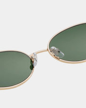 A.KJAERBEDE SUNGLASSES BELLA GOLD BURNT AMBER