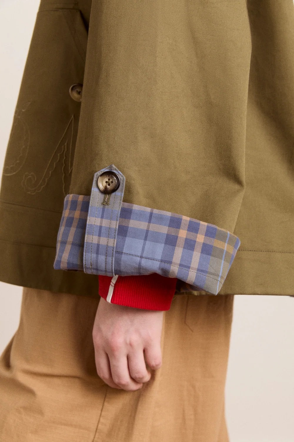 DAMSON MADDER  JERRY CROP TRENCH OLIVE