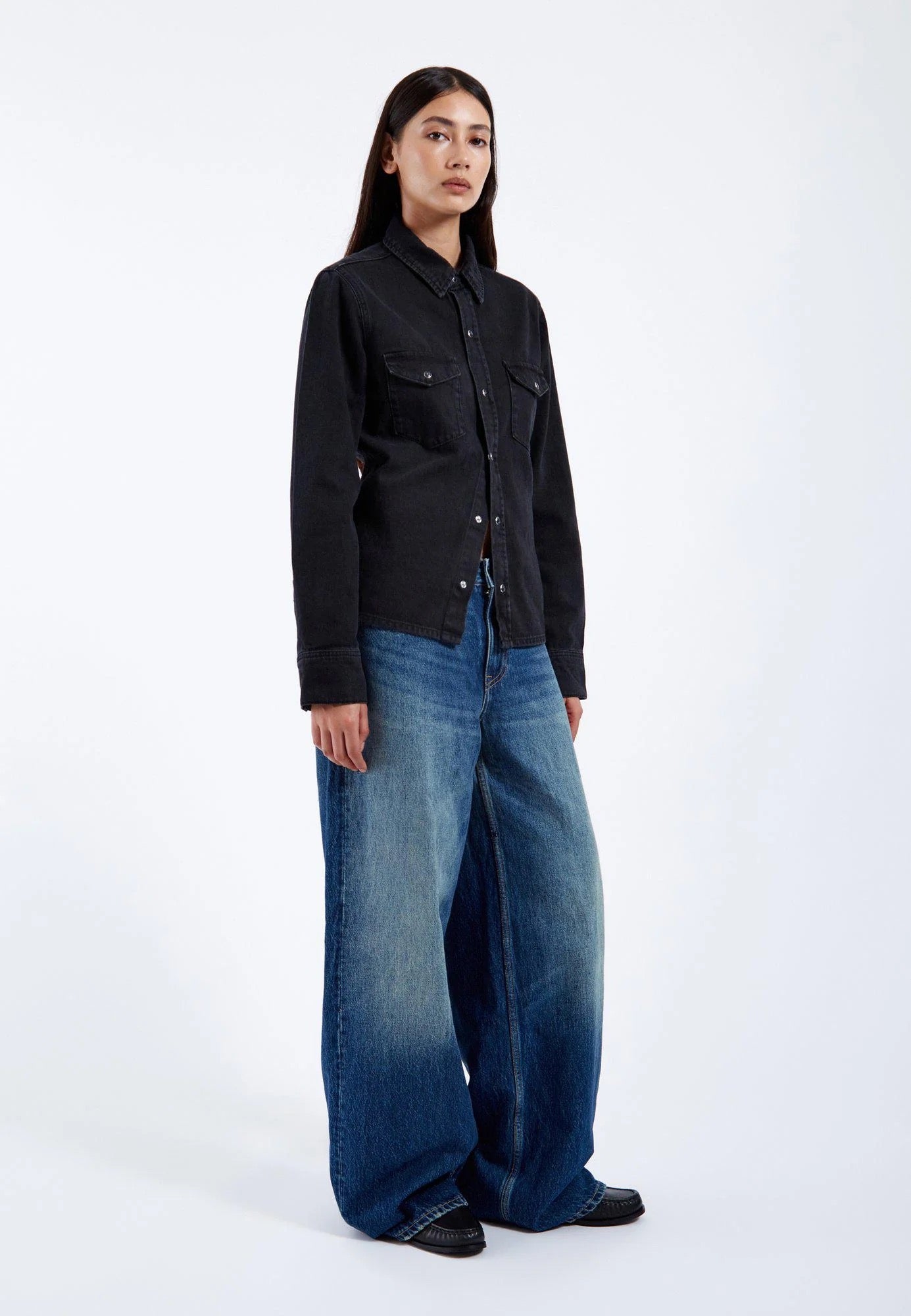 DR DENIM ARY WIDE STRAIGHT STREAM DARK FADE
