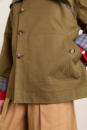 DAMSON MADDER  JERRY CROP TRENCH OLIVE
