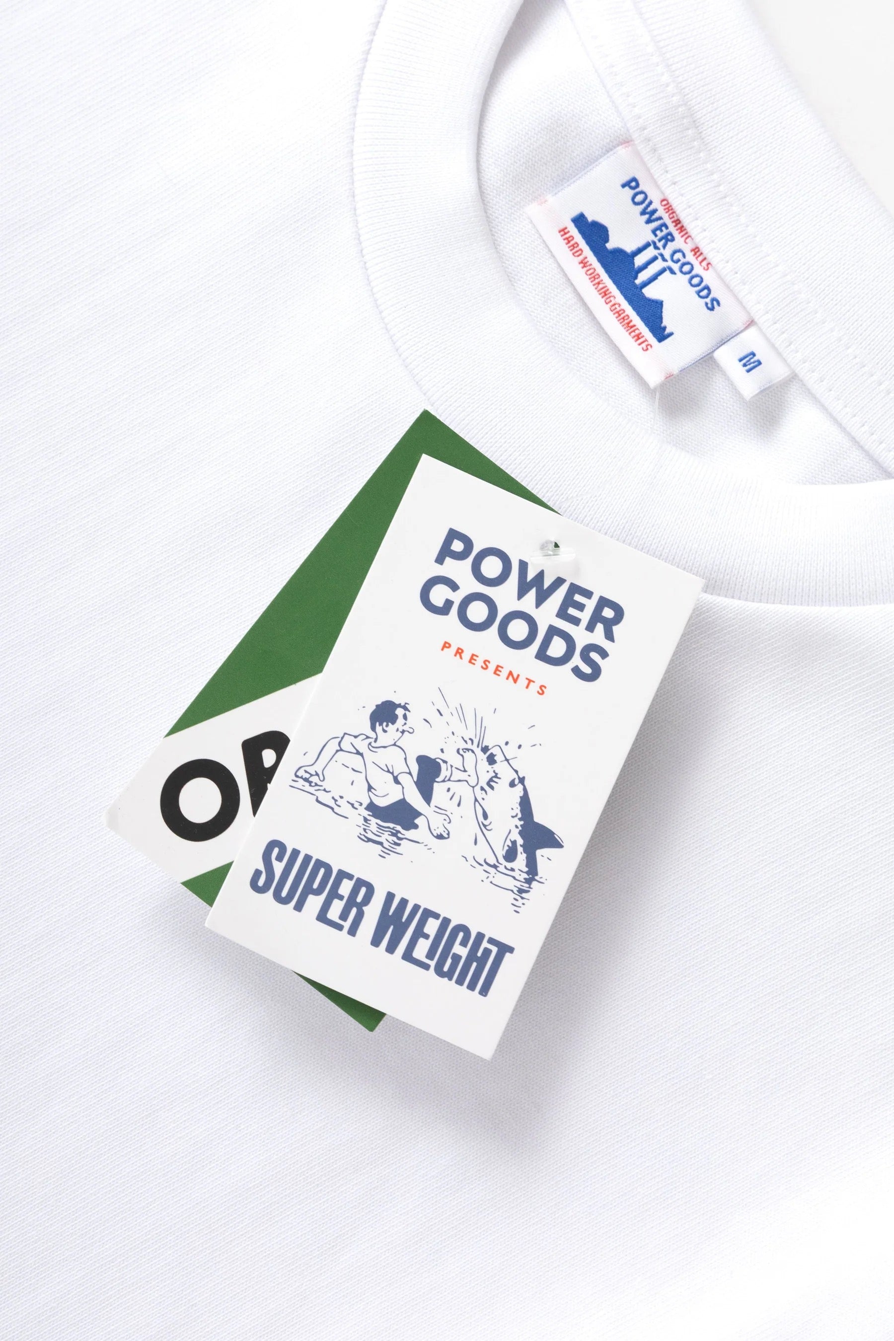 POWER GOODS SUPER WEIGHT TEE White