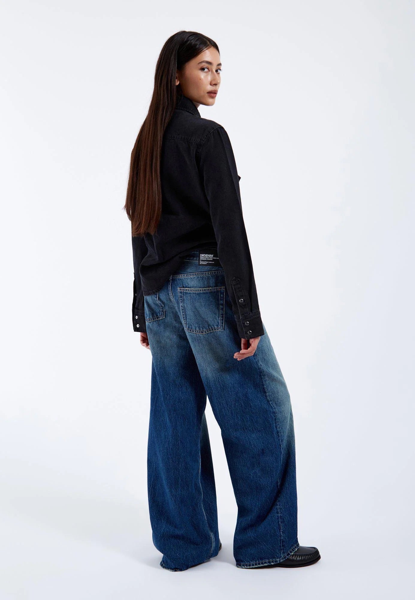 DR DENIM ARY WIDE STRAIGHT STREAM DARK FADE