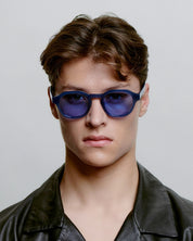 A.KJAERBEDE SUNGLASSES ZAN BLUE STEEL