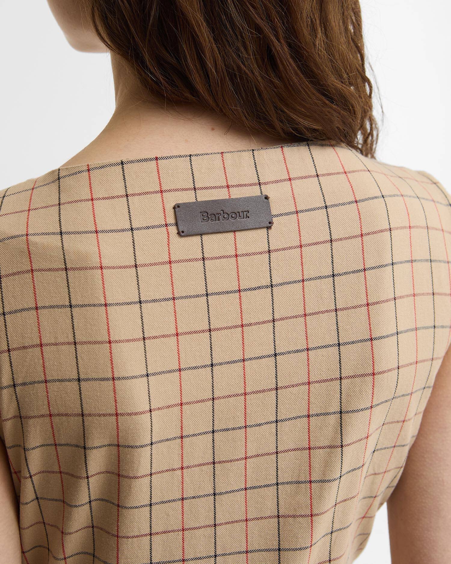 BARBOUR  DALBURY MIDI MULTI CHECK DRESS