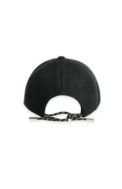 YAYA WOOL CAP HOLE BLACK