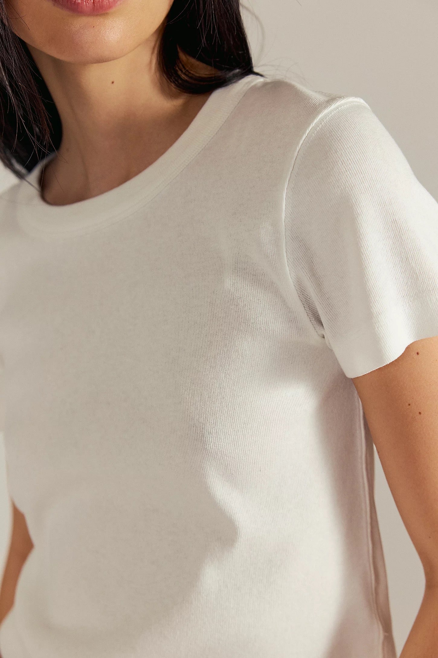 FREE PEOPLE  ATLAS CREW TEE CLEAN IVORY