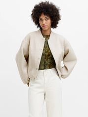 FRENCH CONNECTION  NELLIE OATMEAL JACKET