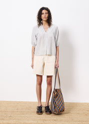 FRNCH NAWELLE SMOCK WHITE STRIPE