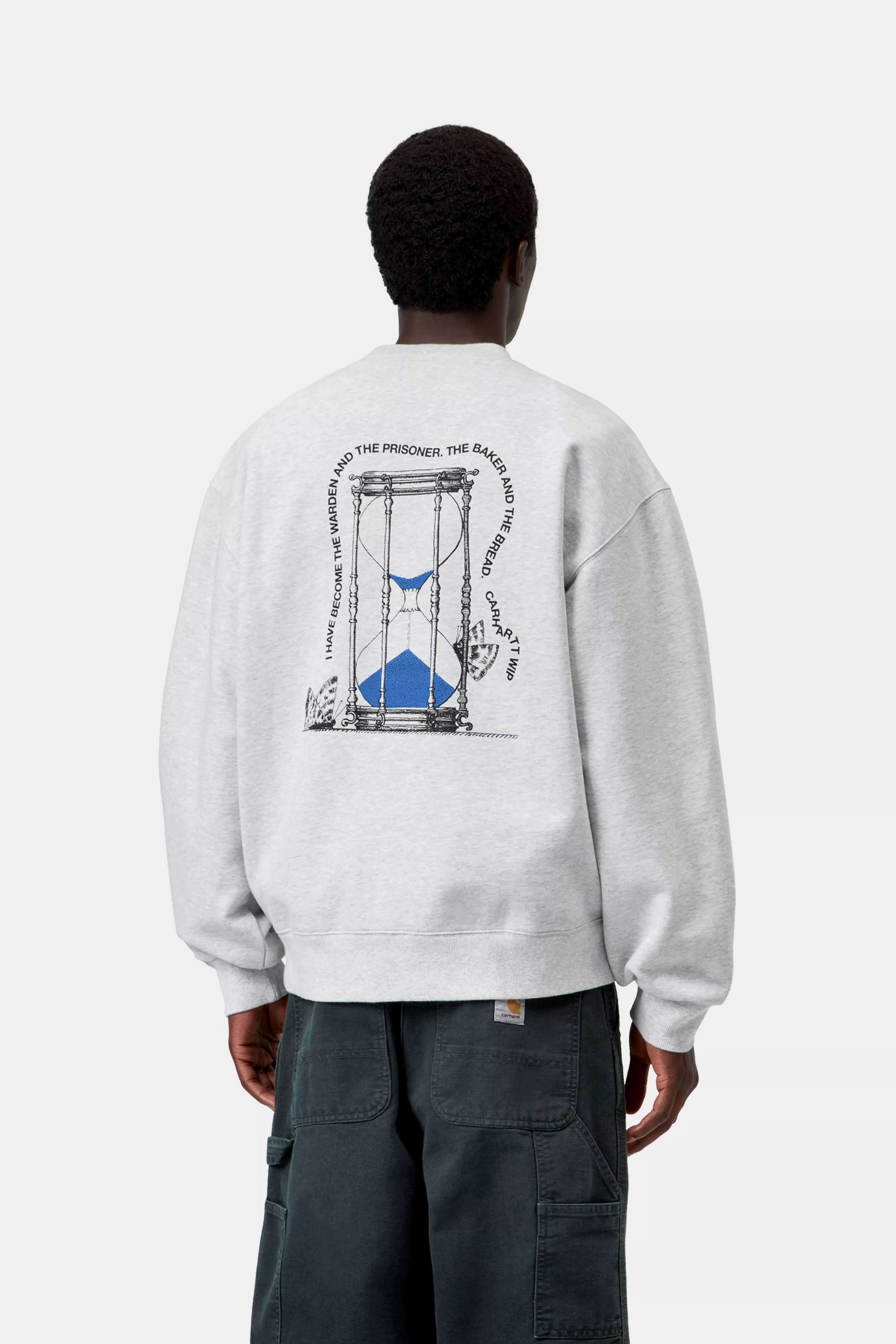 CARHARTT WIP  HOURGLASS ASH HEATHER STONE WASHED