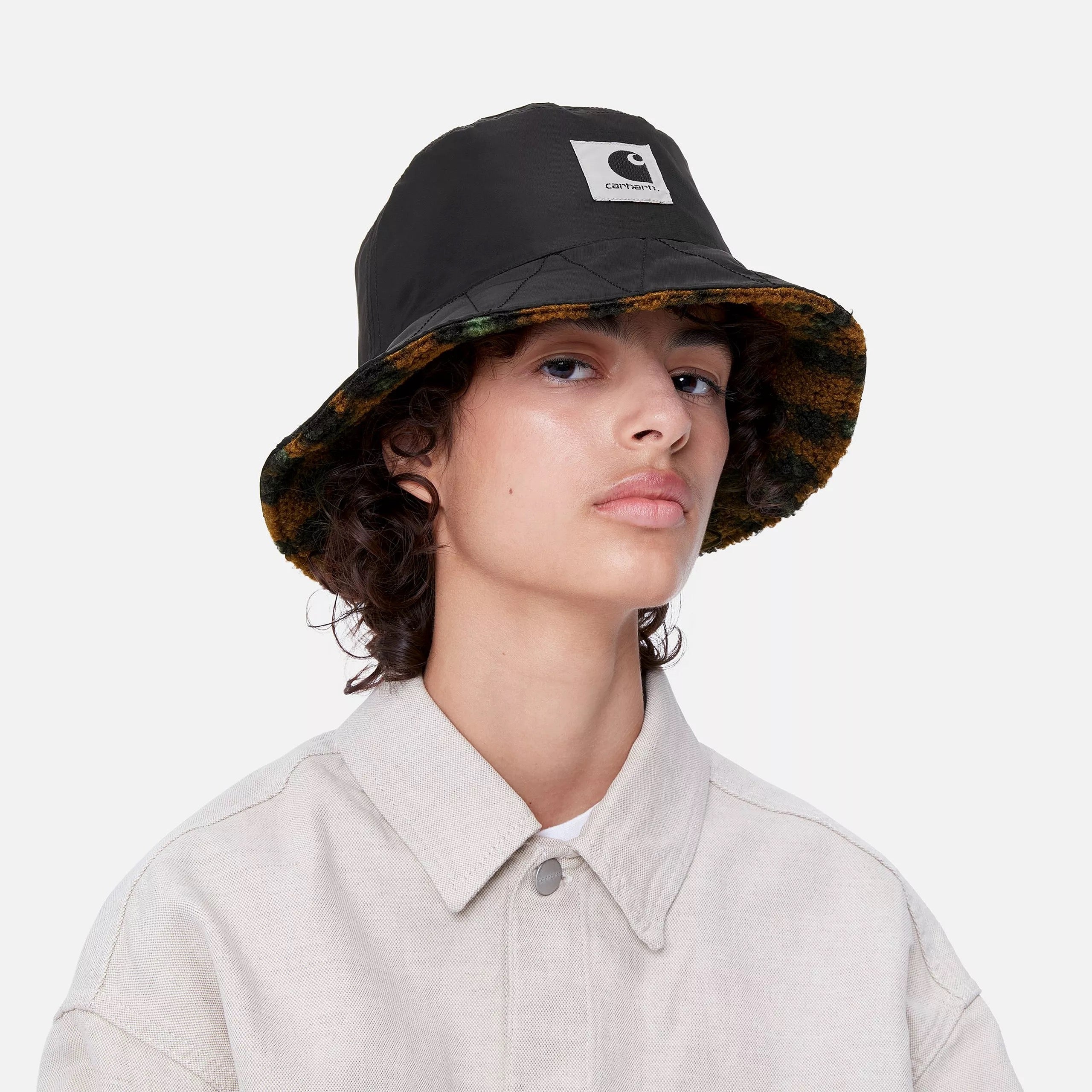 CARHARTT WIP  ORLA BUCKET HAT CAMO LEO JACQUARD