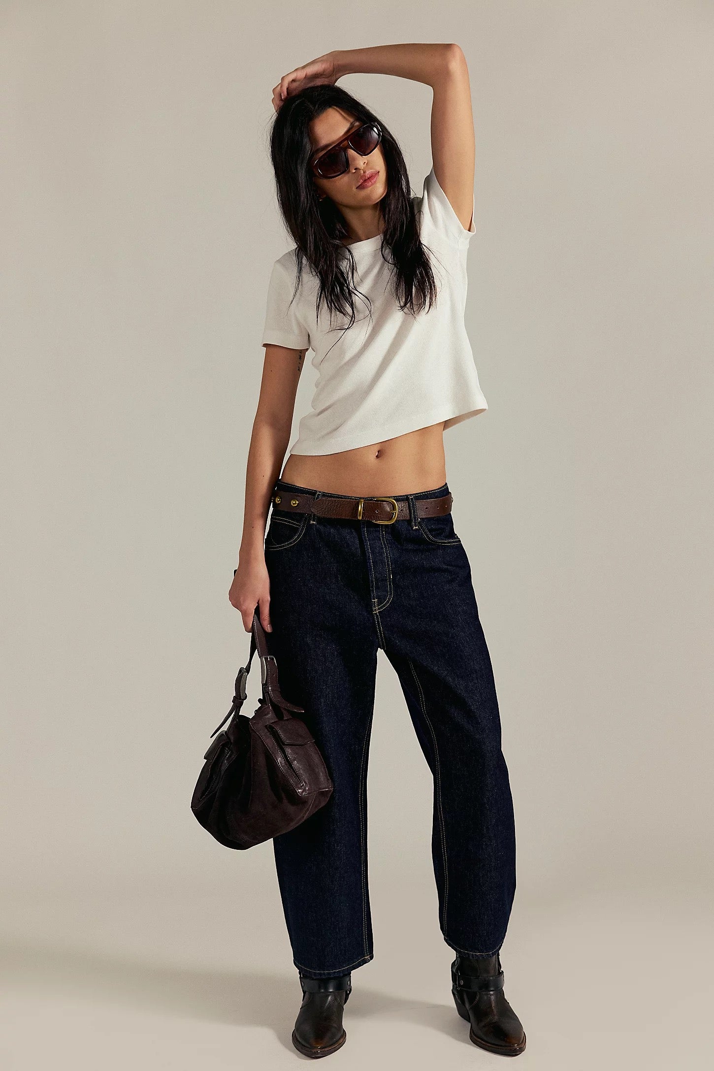 FREE PEOPLE  ATLAS CREW TEE CLEAN IVORY
