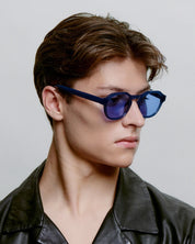 A.KJAERBEDE SUNGLASSES ZAN BLUE STEEL