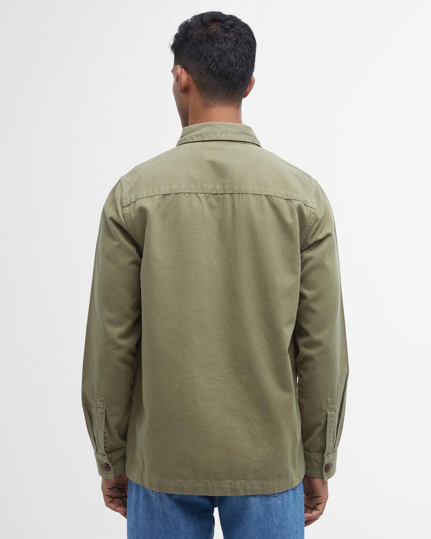 BARBOUR  WASHED O SHIRT BLEACHED OLIVE