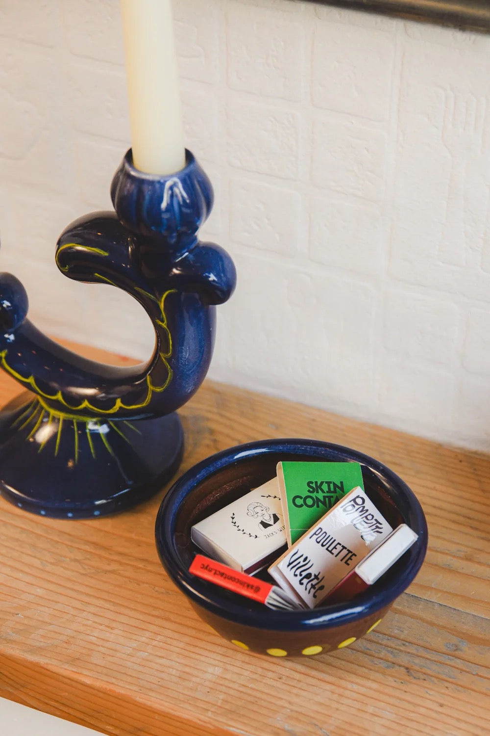 DAMSON MADDER CANDELABRA NAVY