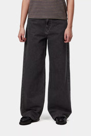 CARHARTT WIP  JANE PANT BLACK HEAVY STONE WASH
