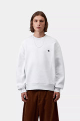 CARHARTT WIP  MACK SWEAT ASH HEATHER/BLK