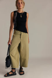 FREE PEOPLE  LAYDOWN CHINO Green