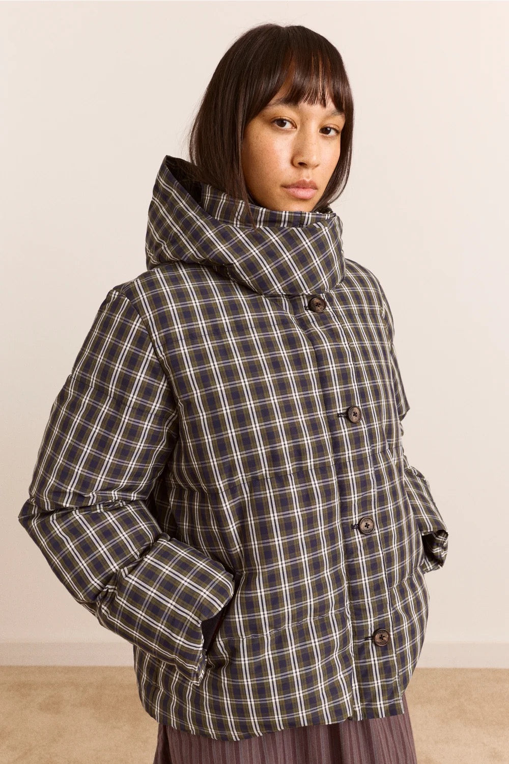 DAMSON MADDER  PEARL HOOD LYRA CHECK