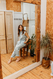 FRENCH CONNECTION  CHESS DENIM BEACH BLUE