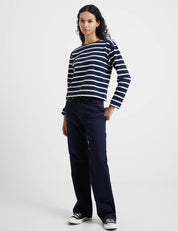 FRENCH CONNECTION RALLIE STRIPE MARINE/WHITE