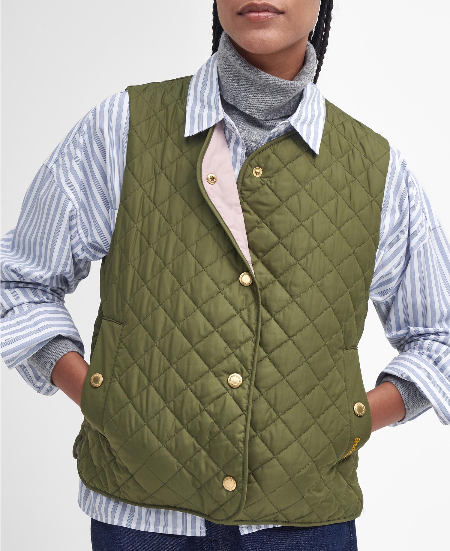 BARBOUR LORELEI GILET DARK MOSS