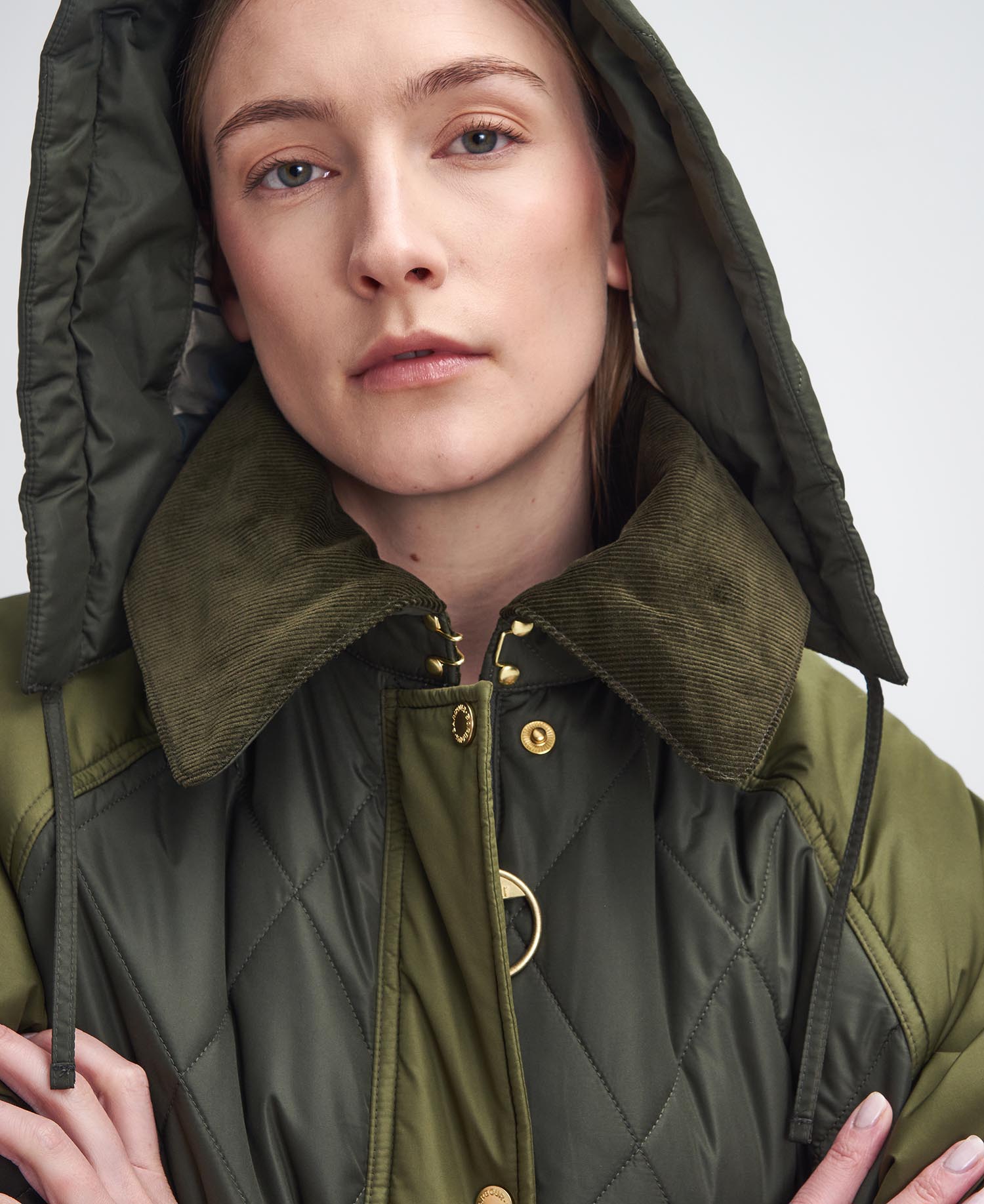 BARBOUR COOKSTON QUILT OLIVE