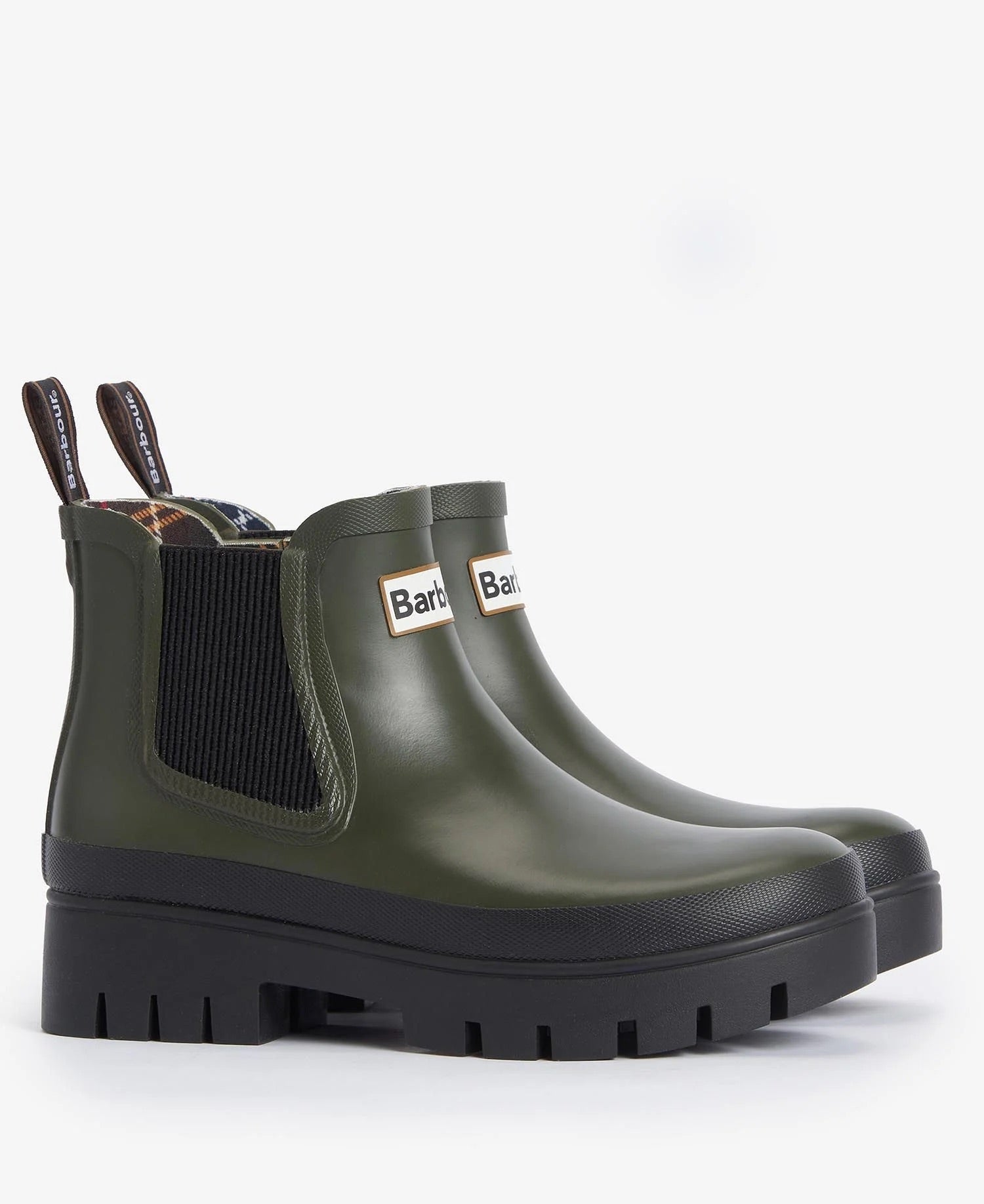 BARBOUR HALTON CHELSEA WELLY OLIVE