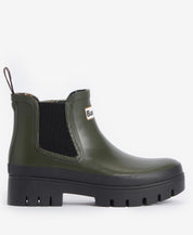 BARBOUR HALTON CHELSEA WELLY OLIVE