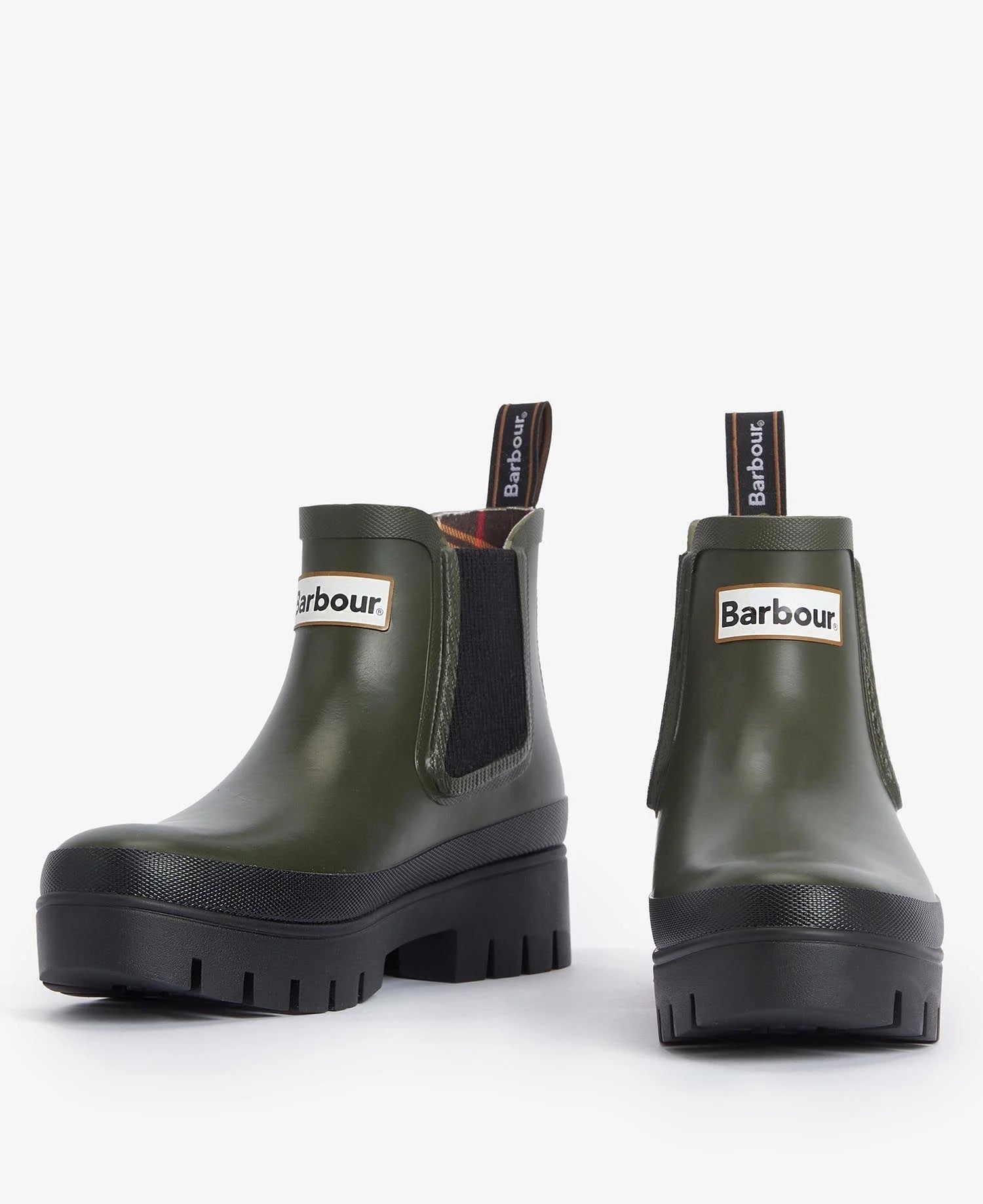 BARBOUR HALTON CHELSEA WELLY OLIVE