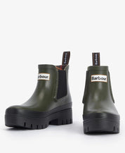 BARBOUR HALTON CHELSEA WELLY OLIVE