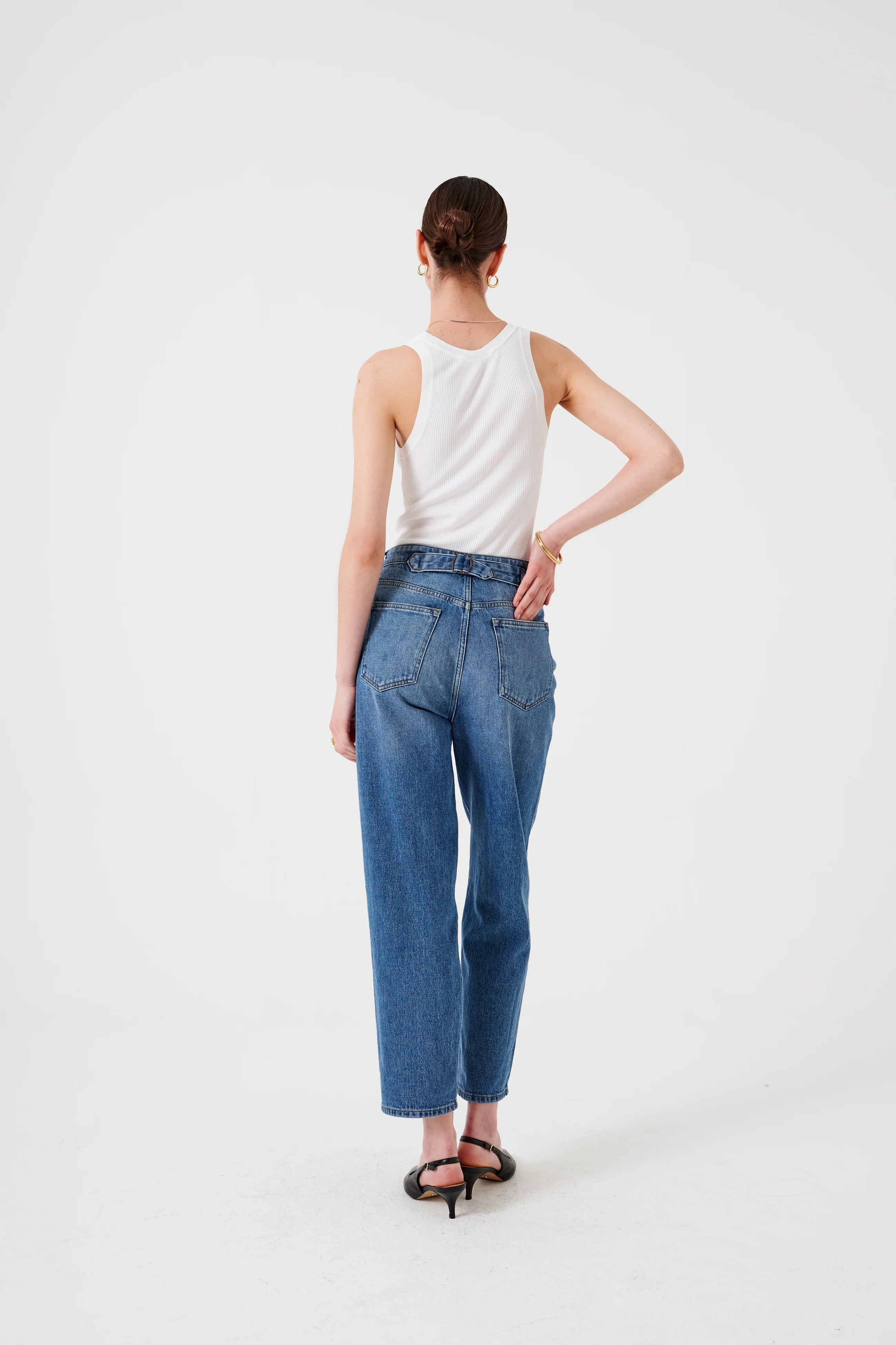 SEVENTY+MOCHI BOBBI BOYFRIEND JEANS DESERT VINTAGE AMERICANA