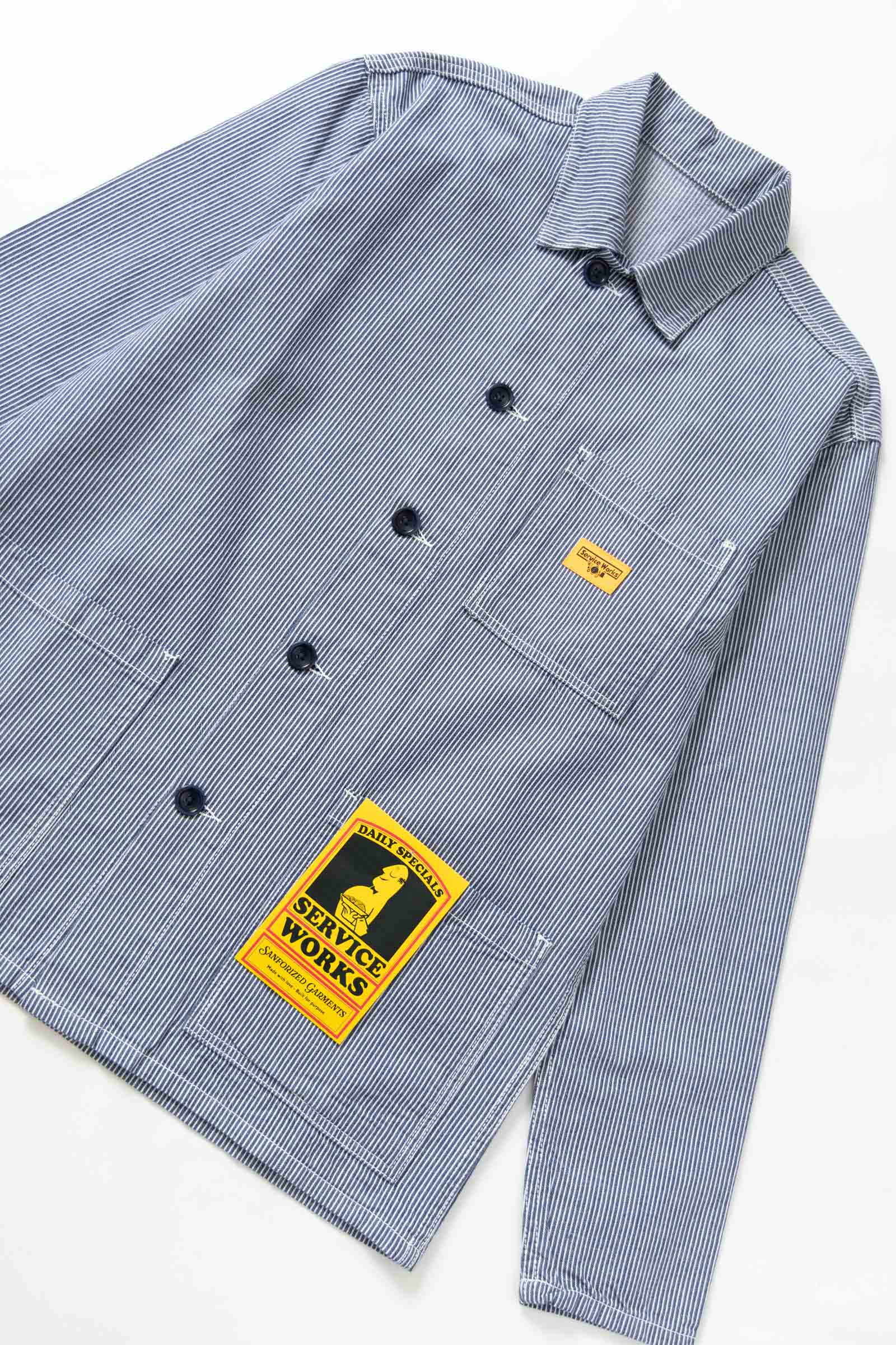 SERVICE WORKS CHORE SHIRT JACKET  HICKORY