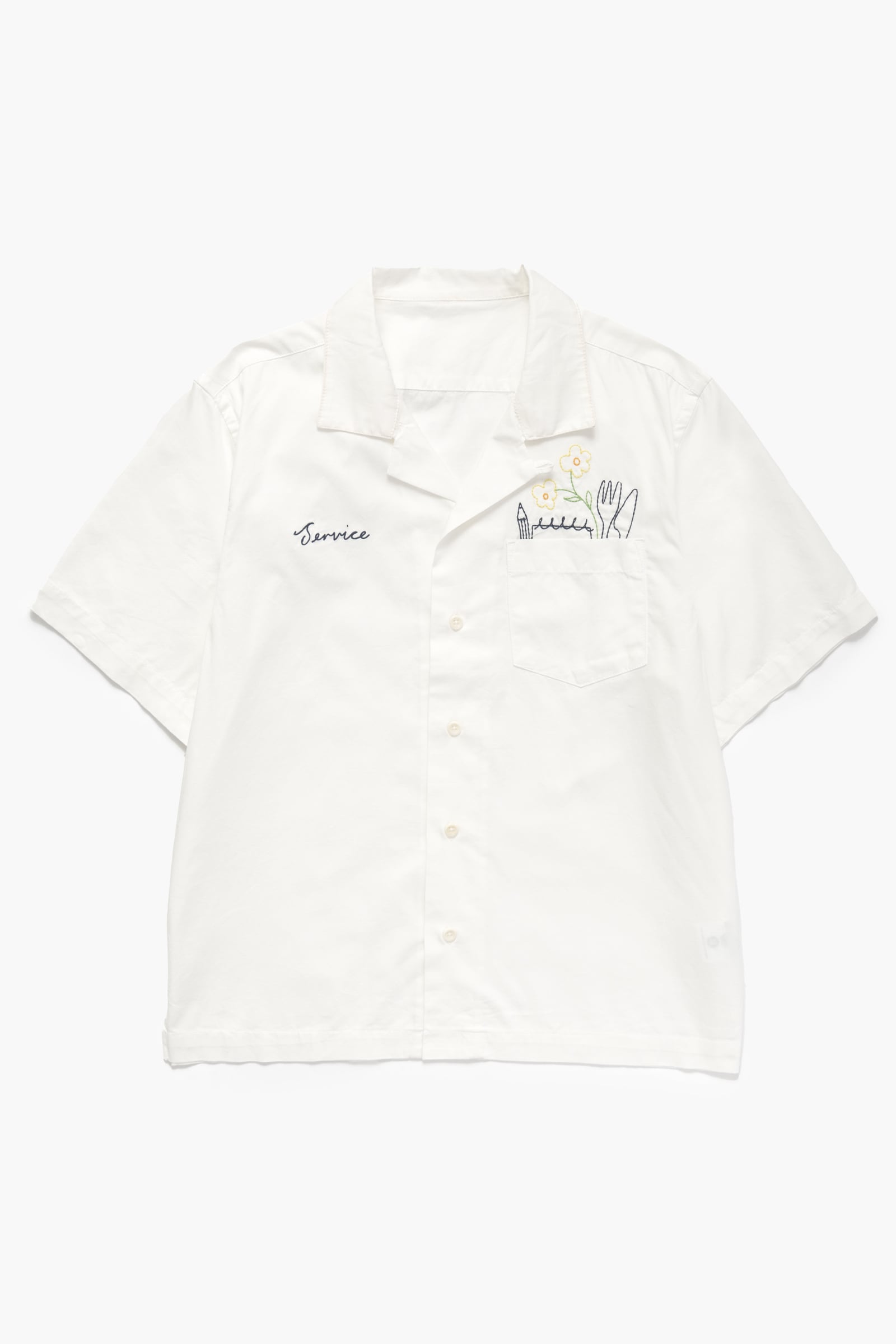 SERVICE WORKS  NECESSITIES OFF WHITE SHIRT