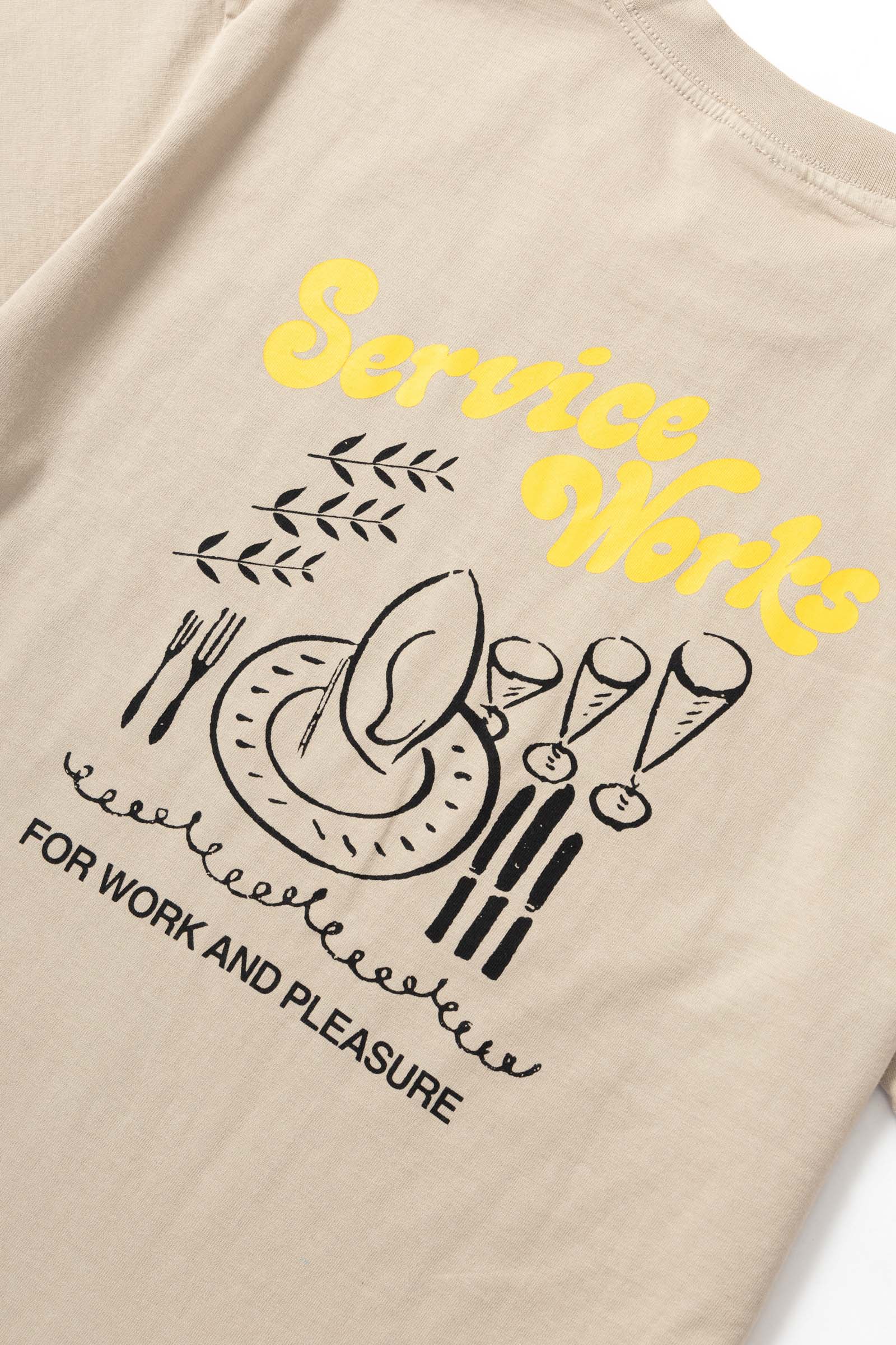 SERVICE WORKS  WORK+PLEASURE STONE T SHIRT